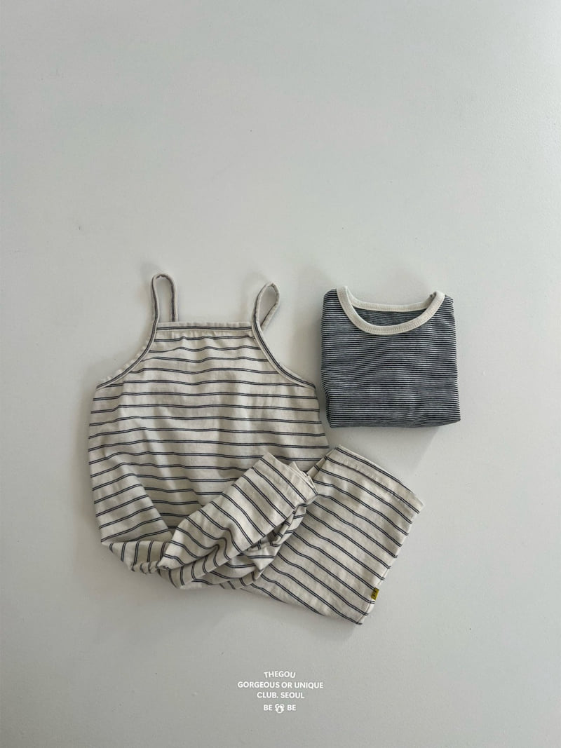 go;u - Korean Baby Fashion - #smilingbaby - Bebe Stripe Overalls - 9