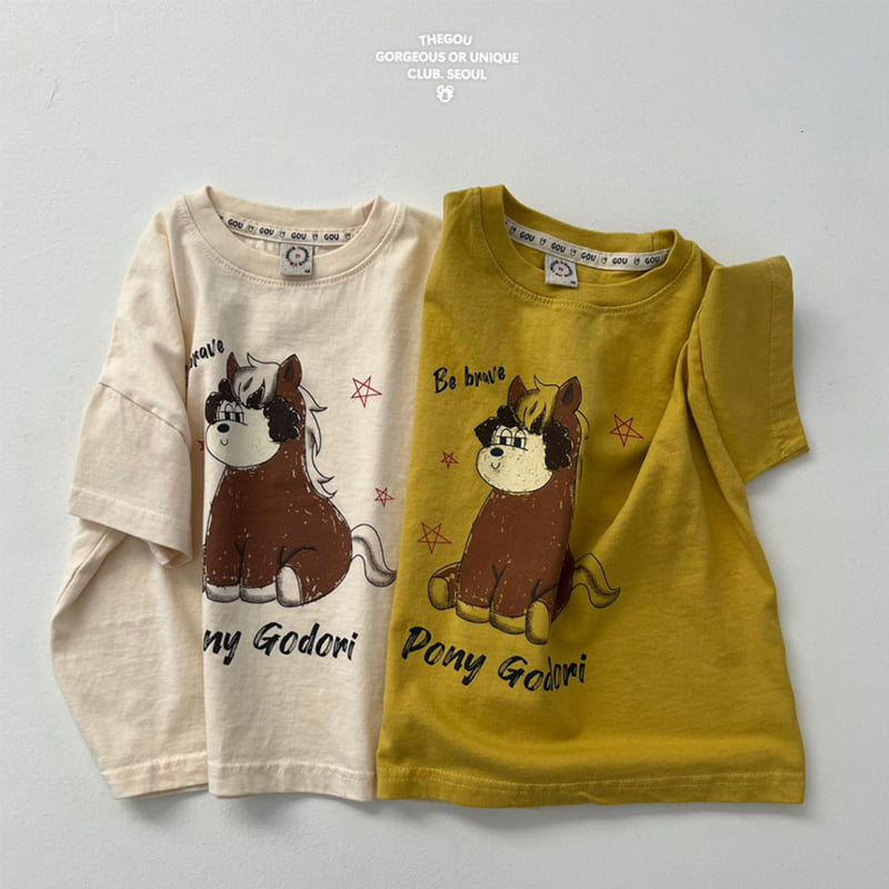 go;u - Korean Children Fashion - #Kfashion4kids - Pony Godori Tee