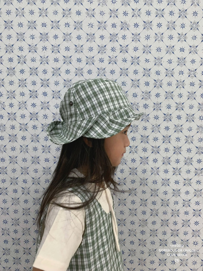 go;u - Korean Children Fashion - #childofig - Check Check Bucket Hat - 5