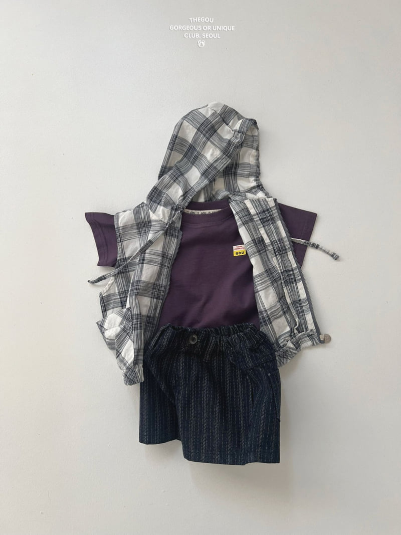 go;u - Korean Children Fashion - #childofig - Hooded Check Vest - 8