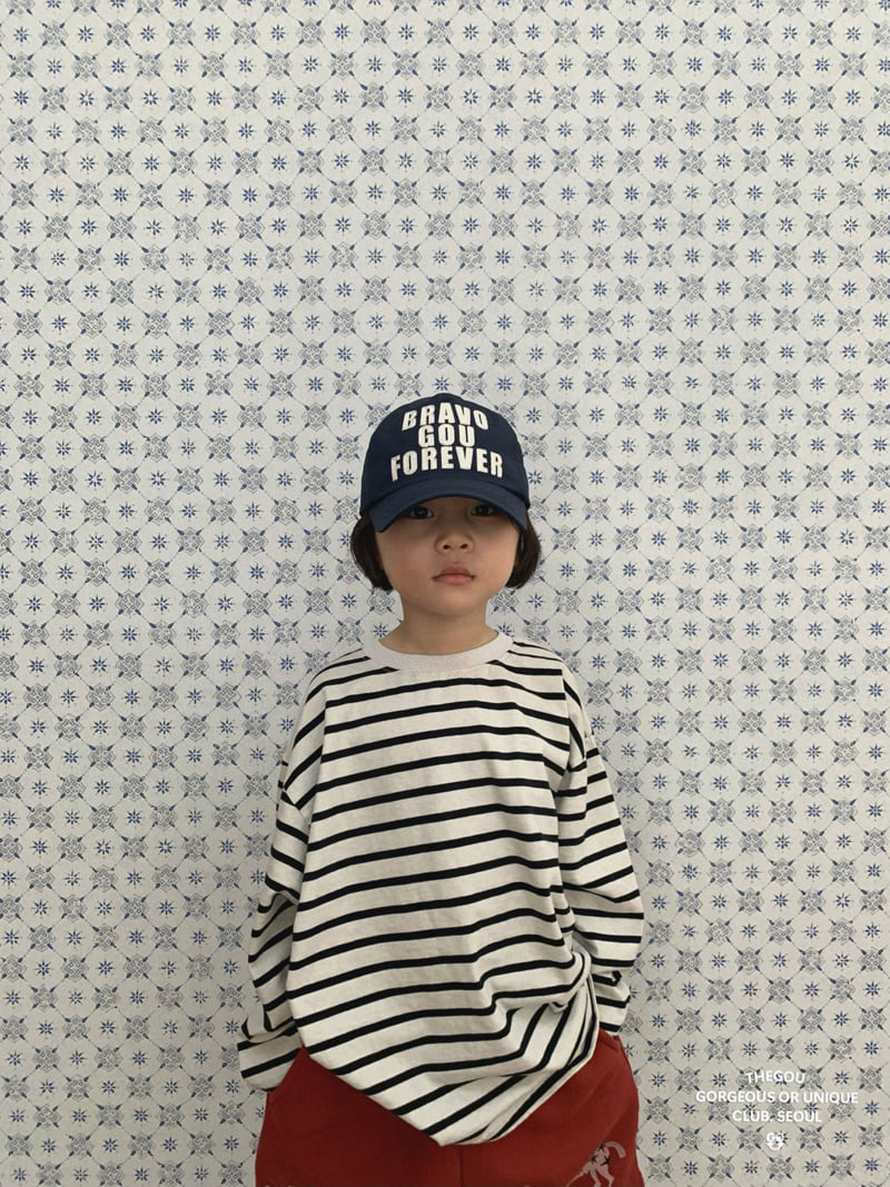 go;u - Korean Children Fashion - #prettylittlegirls - Stripe Joy Tee - 4