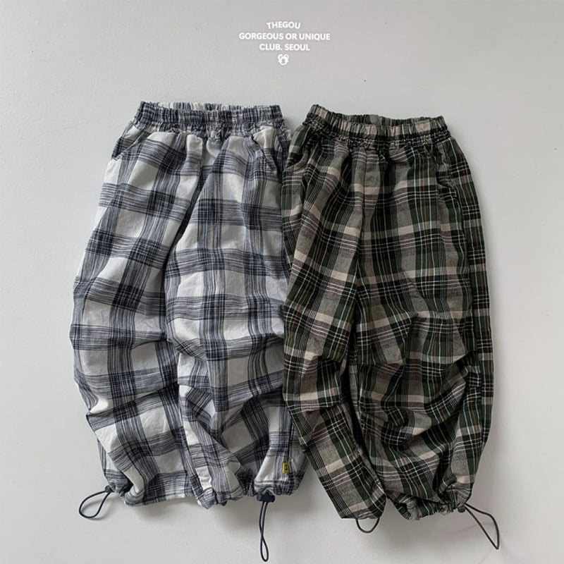 go;u - Korean Children Fashion - #designkidswear - Pleated Check Pants