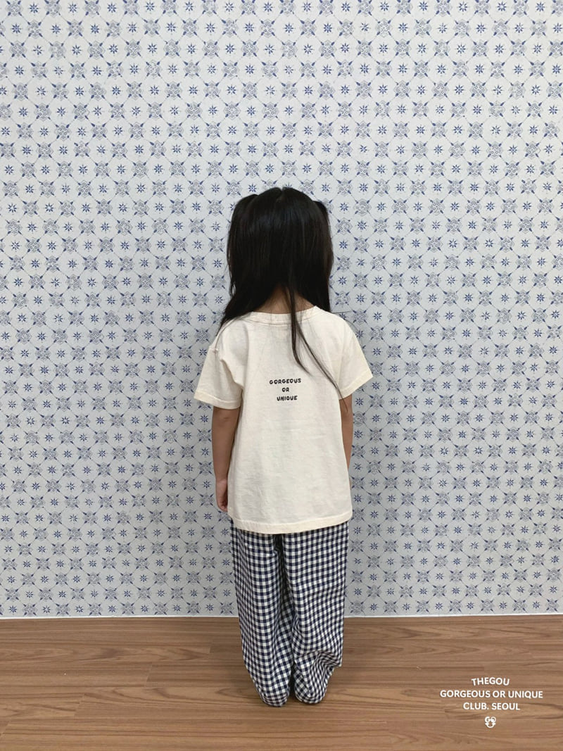 go;u - Korean Children Fashion - #discoveringself - Checkered Pants - 3