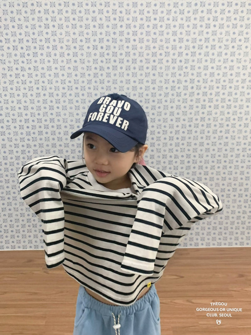 go;u - Korean Children Fashion - #discoveringself - Stripe Joy Tee - 8