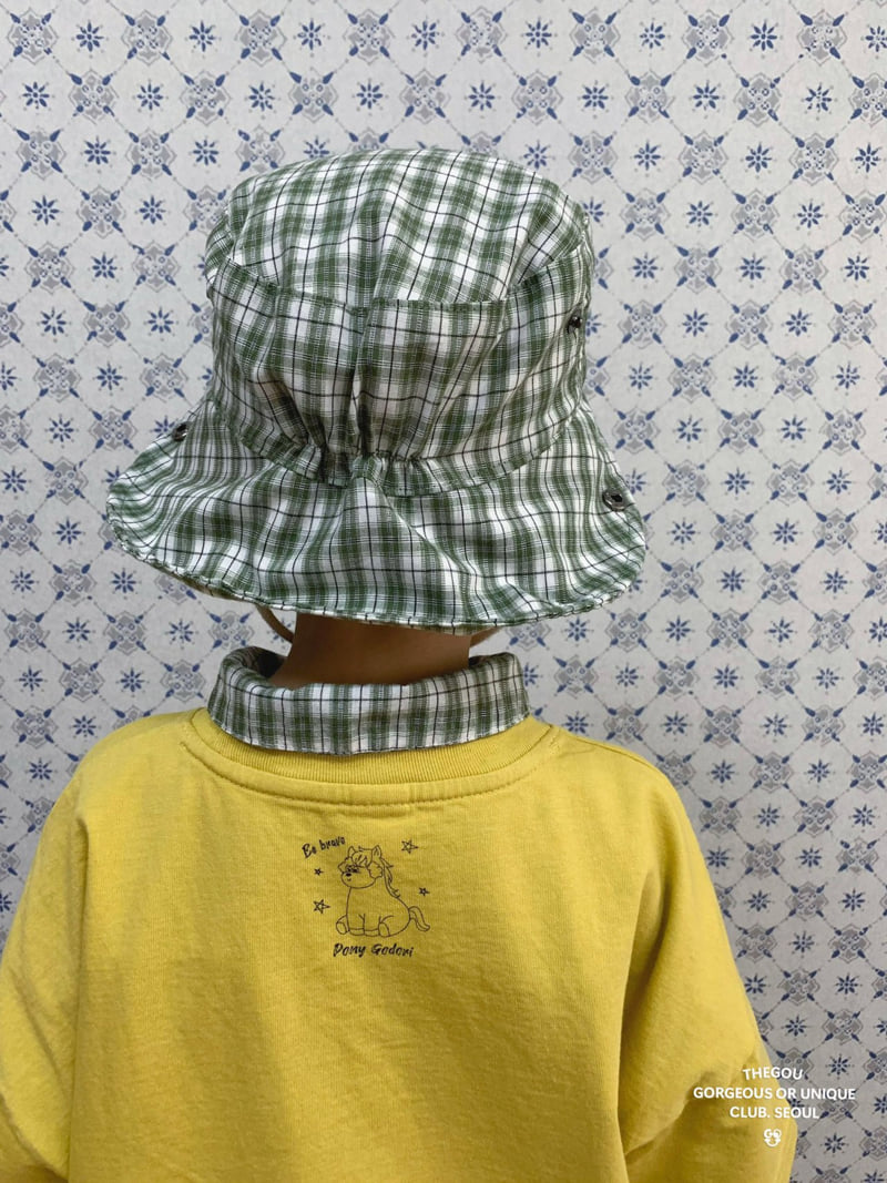 go;u - Korean Children Fashion - #kidsshorts - Check Check Bucket Hat - 10