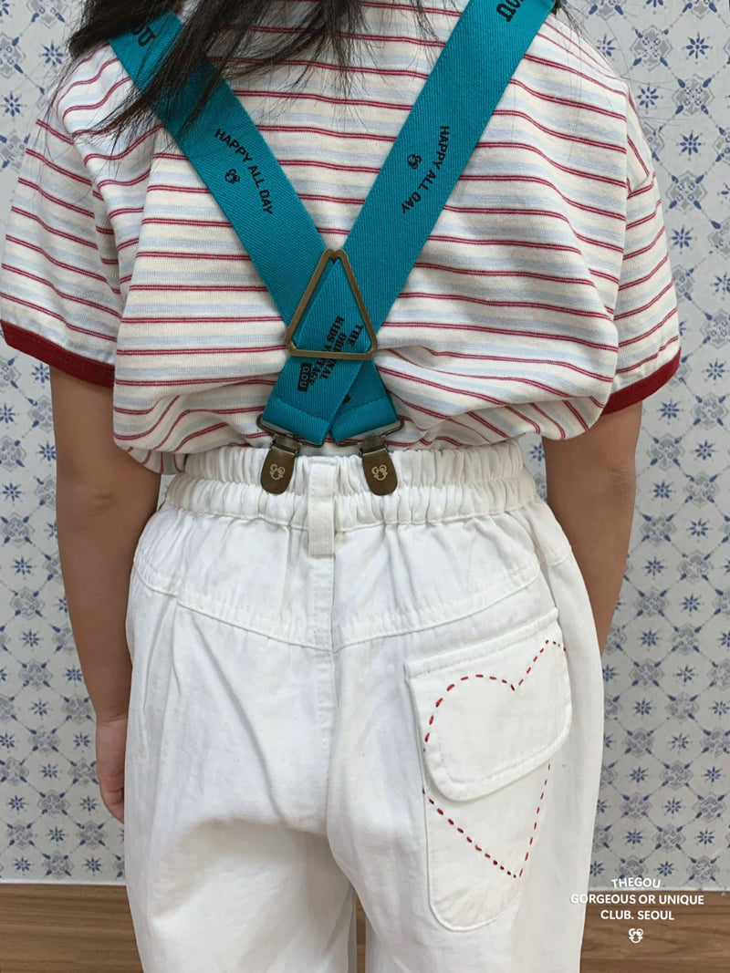 go;u - Korean Children Fashion - #kidsshorts - Ringer Short Sleeve Tee - 11
