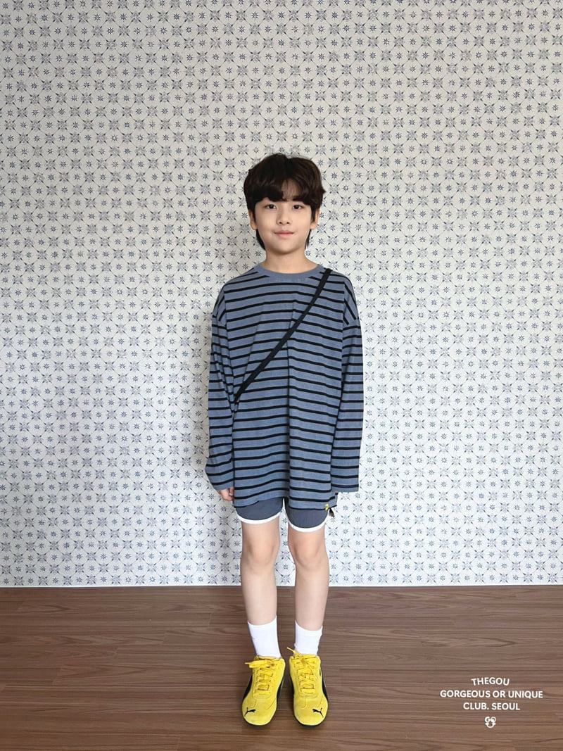 go;u - Korean Children Fashion - #kidsshorts - Stripe Joy Tee - 10