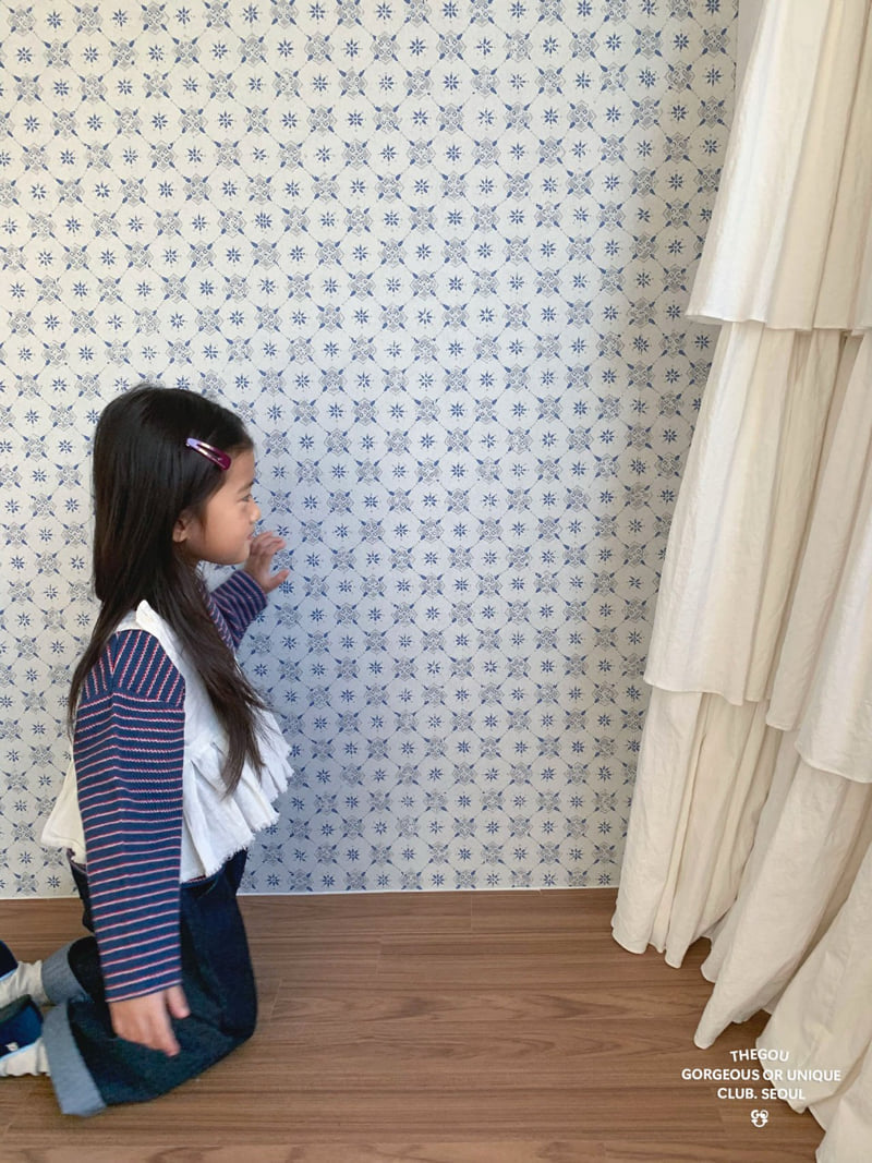 go;u - Korean Children Fashion - #kidsshorts - Neat Stripe Tee - 7