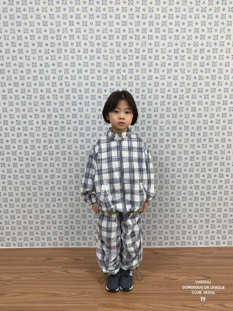 go;u - Korean Children Fashion - #fashionkids - Pleated Check Pants - 4
