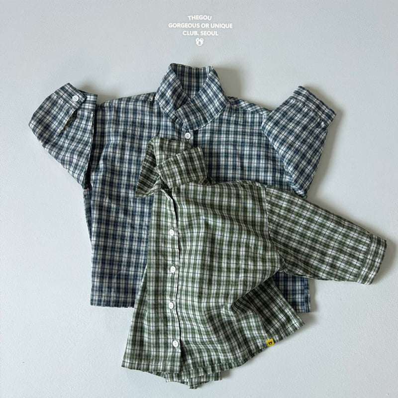 go;u - Korean Children Fashion - #kidsstore - Check Shirt