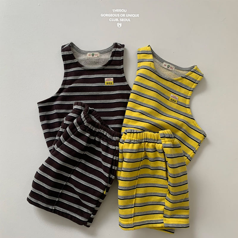 go;u - Korean Children Fashion - #kidzfashiontrend - Mango Half Set