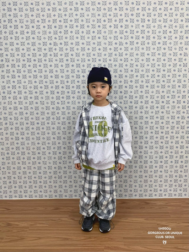go;u - Korean Children Fashion - #kidzfashiontrend - Pleated Check Pants - 6
