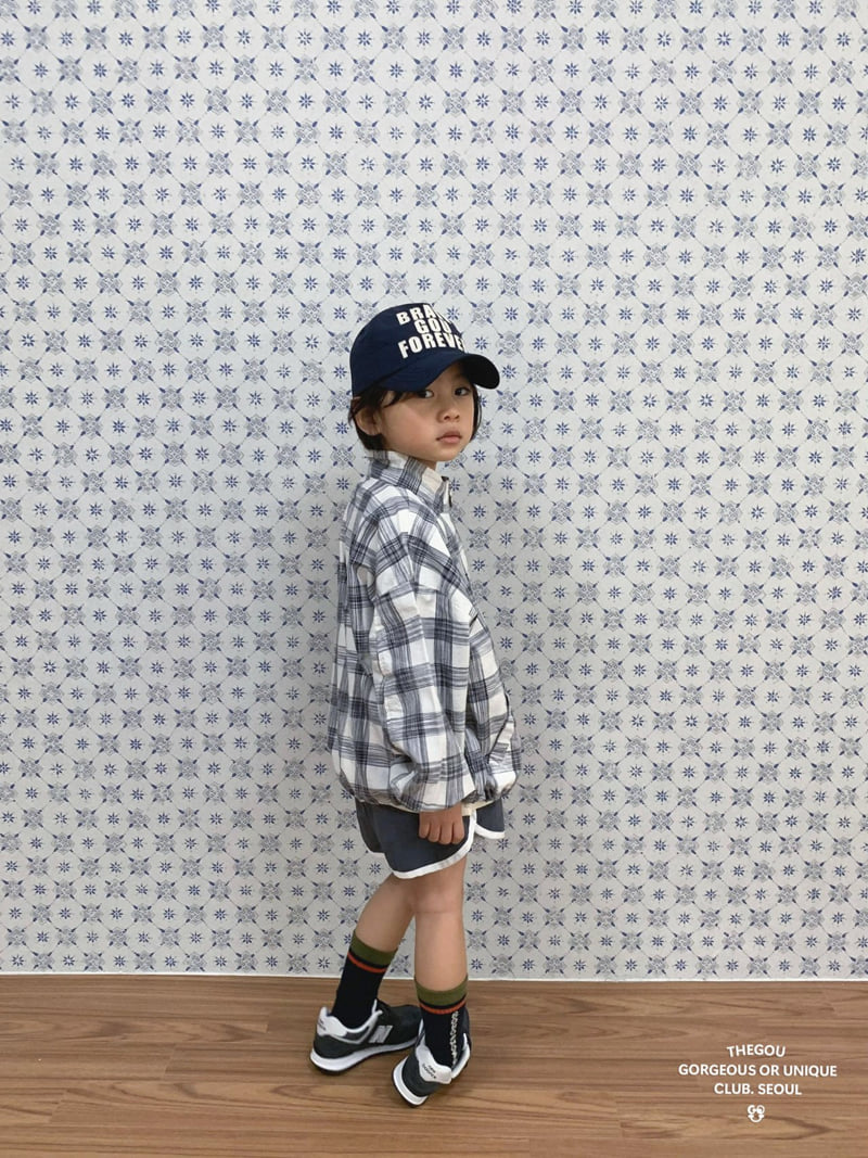 go;u - Korean Children Fashion - #Kfashion4kids - Check Check Wind Jumper - 4