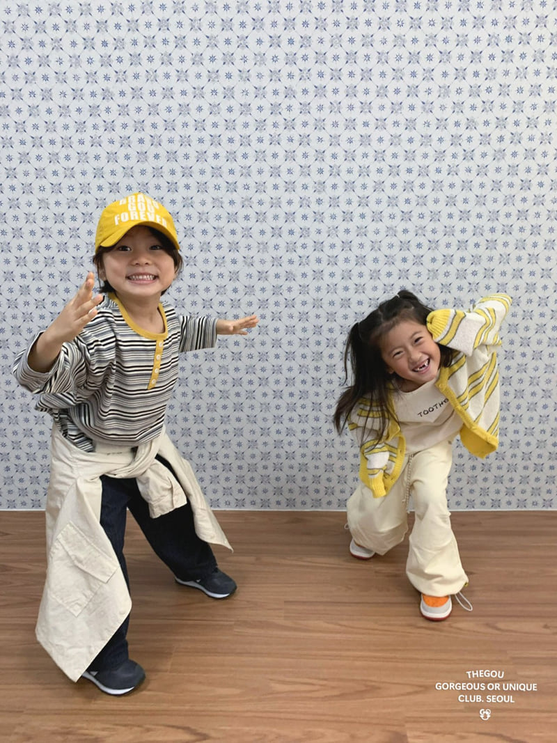 go;u - Korean Children Fashion - #littlefashionista - Multi Stripe Tee - 8