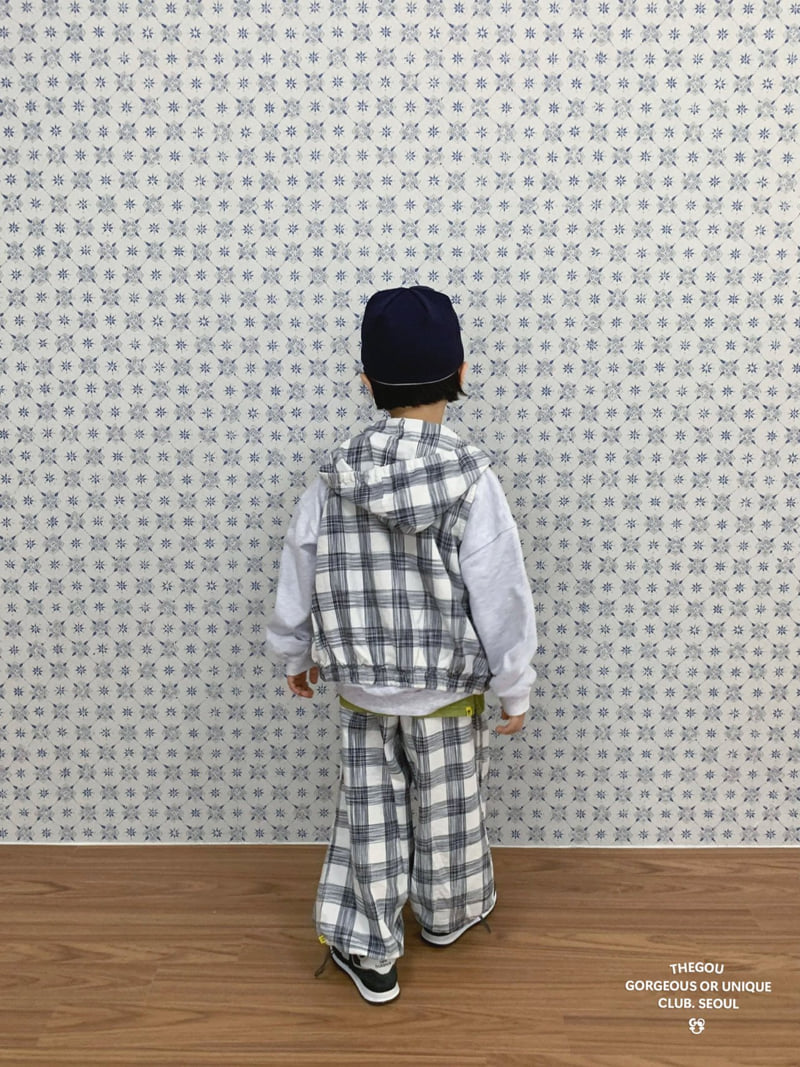 go;u - Korean Children Fashion - #littlefashionista - Pleated Check Pants - 8