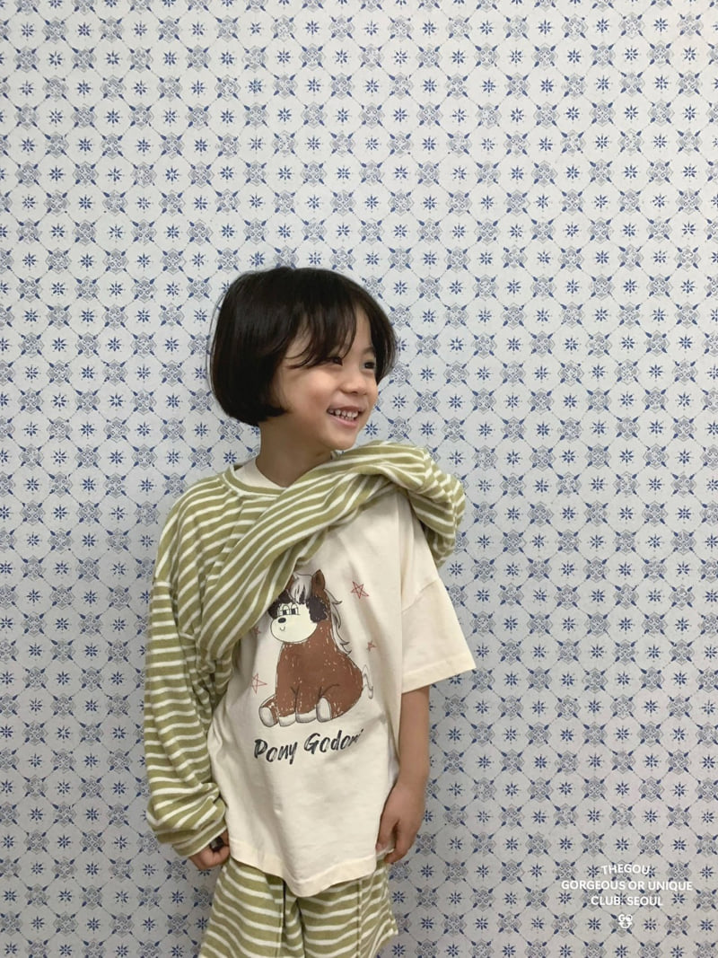 go;u - Korean Children Fashion - #magicofchildhood - Pony Godori Tee - 3