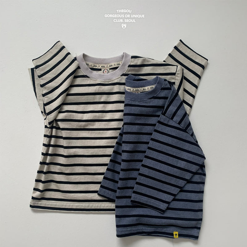 go;u - Korean Children Fashion - #magicofchildhood - Stripe Joy Tee