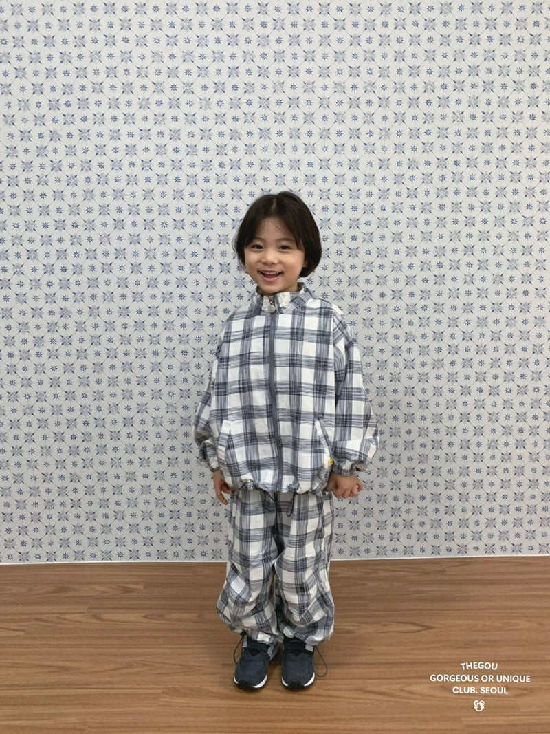 go;u - Korean Children Fashion - #minifashionista - Check Check Wind Jumper - 6