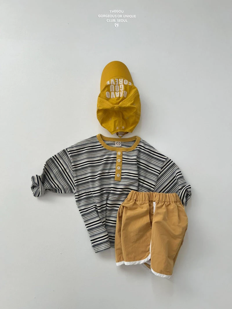 go;u - Korean Children Fashion - #minifashionista - Multi Stripe Tee - 10