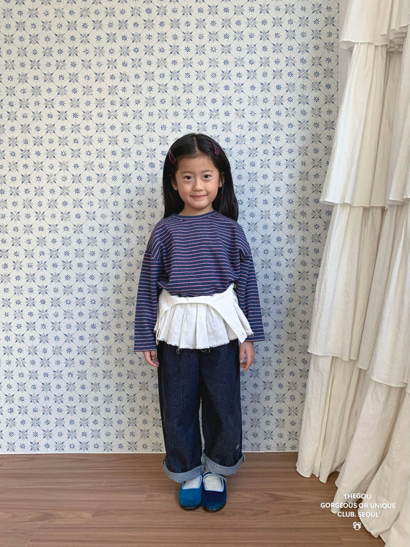 go;u - Korean Children Fashion - #minifashionista - Denim Denim Pants - 8