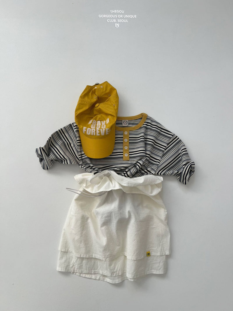 go;u - Korean Children Fashion - #prettylittlegirls - Multi Stripe Tee - 11
