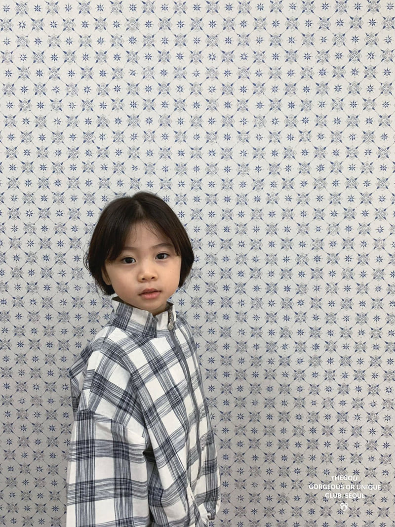 go;u - Korean Children Fashion - #todddlerfashion - Check Check Wind Jumper - 8