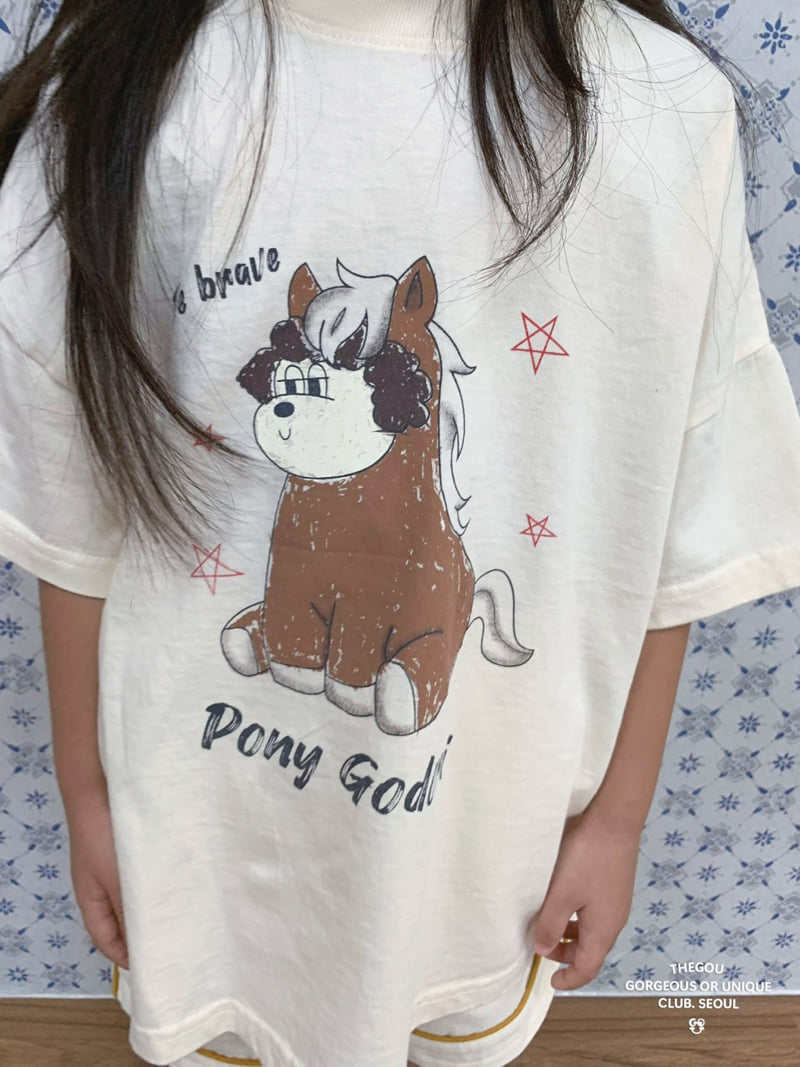 go;u - Korean Children Fashion - #todddlerfashion - Pony Godori Tee - 6