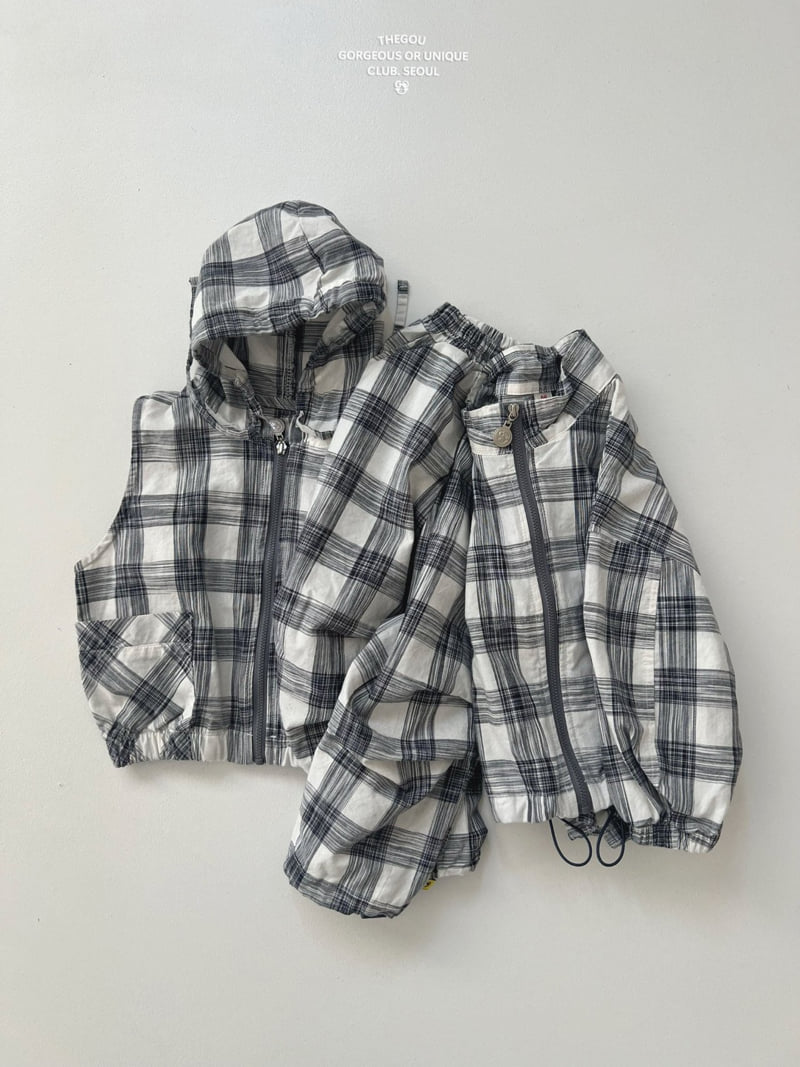 go;u - Korean Children Fashion - #toddlerclothing - Check Check Wind Jumper - 9