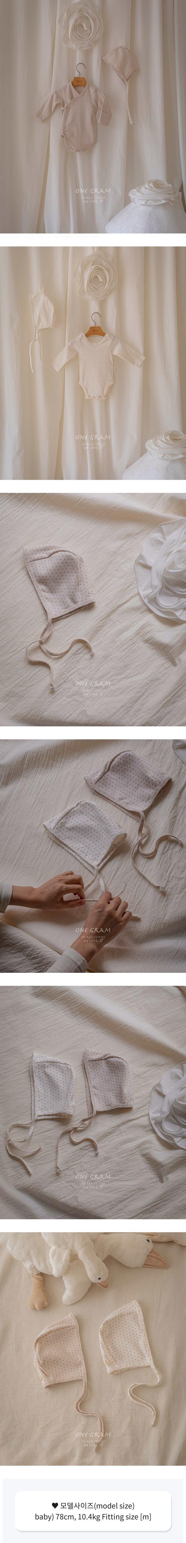 1 Gram - Korean Baby Fashion - #babyclothing - Sophia Newborn Suit (Heart)