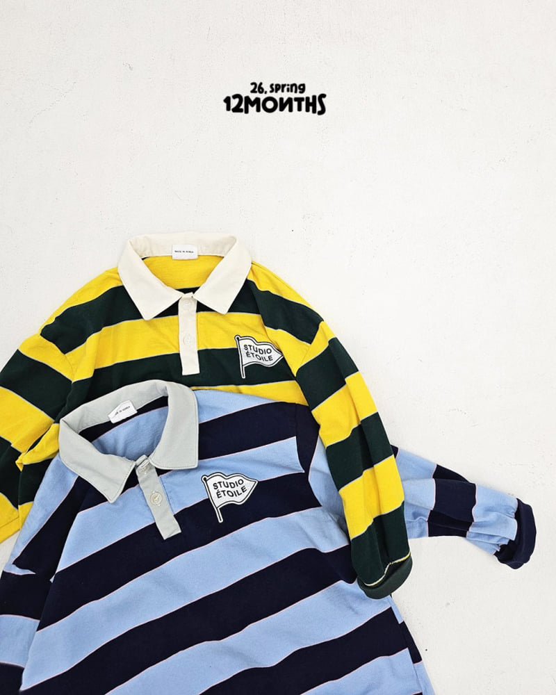12 Month - Korean Children Fashion - #Kfashion4kids - Retro Collar Tee - 3