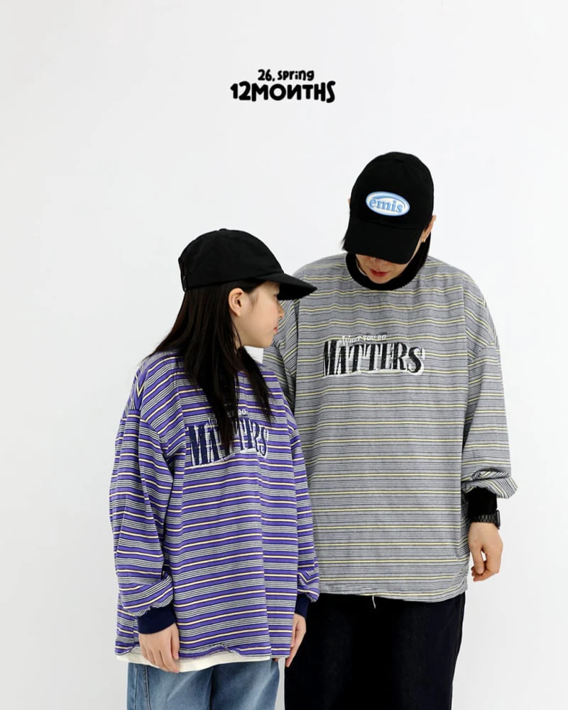 12 Month - Korean Children Fashion - #childofig - Matte Stripe Tee - 7