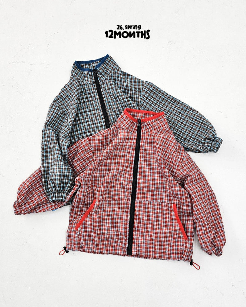 12 Month - Korean Children Fashion - #childofig - Check Wind Jacket - 3