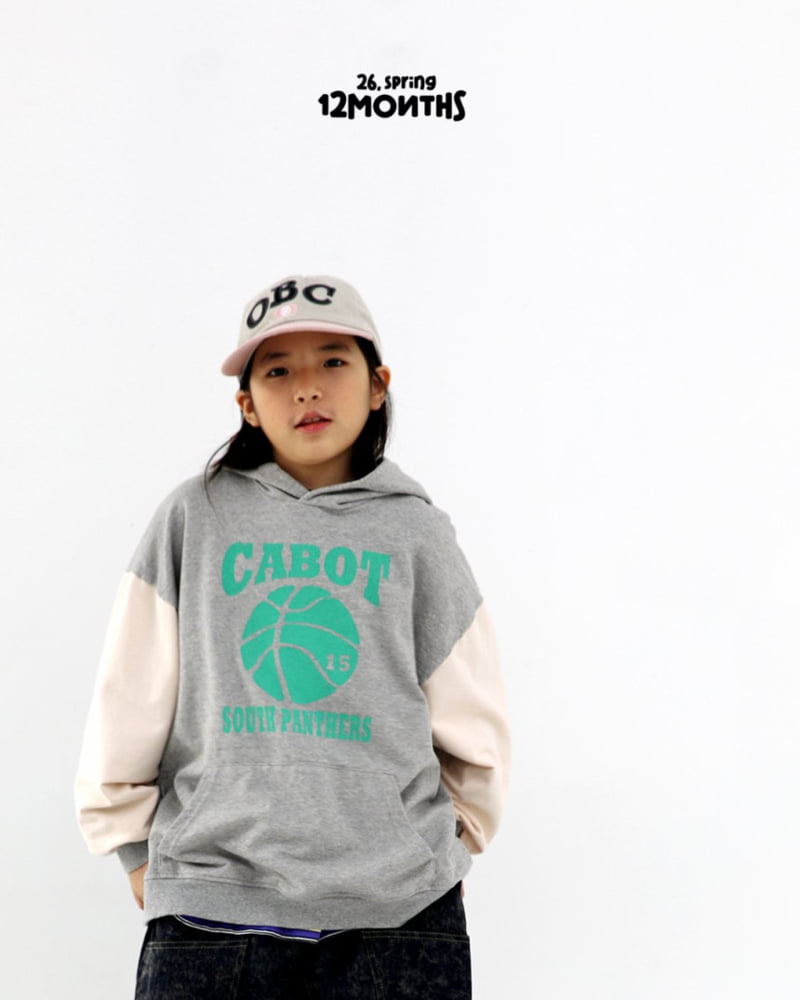 12 Month - Korean Children Fashion - #childrensboutique - Color Block Hood Sweatshirt - 6