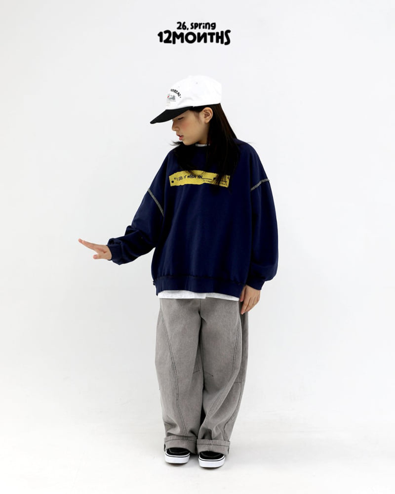12 Month - Korean Children Fashion - #discoveringself - Reverse Sweatshirt - 12