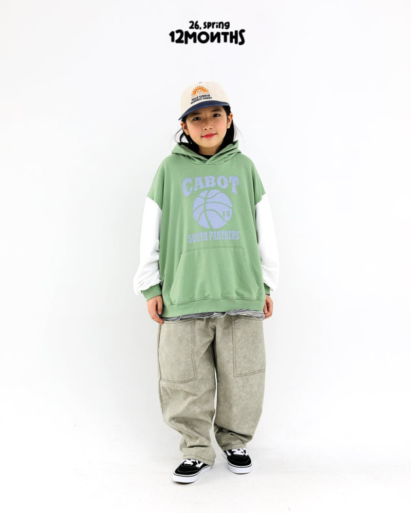 12 Month - Korean Children Fashion - #discoveringself - Color Block Hood Sweatshirt - 8