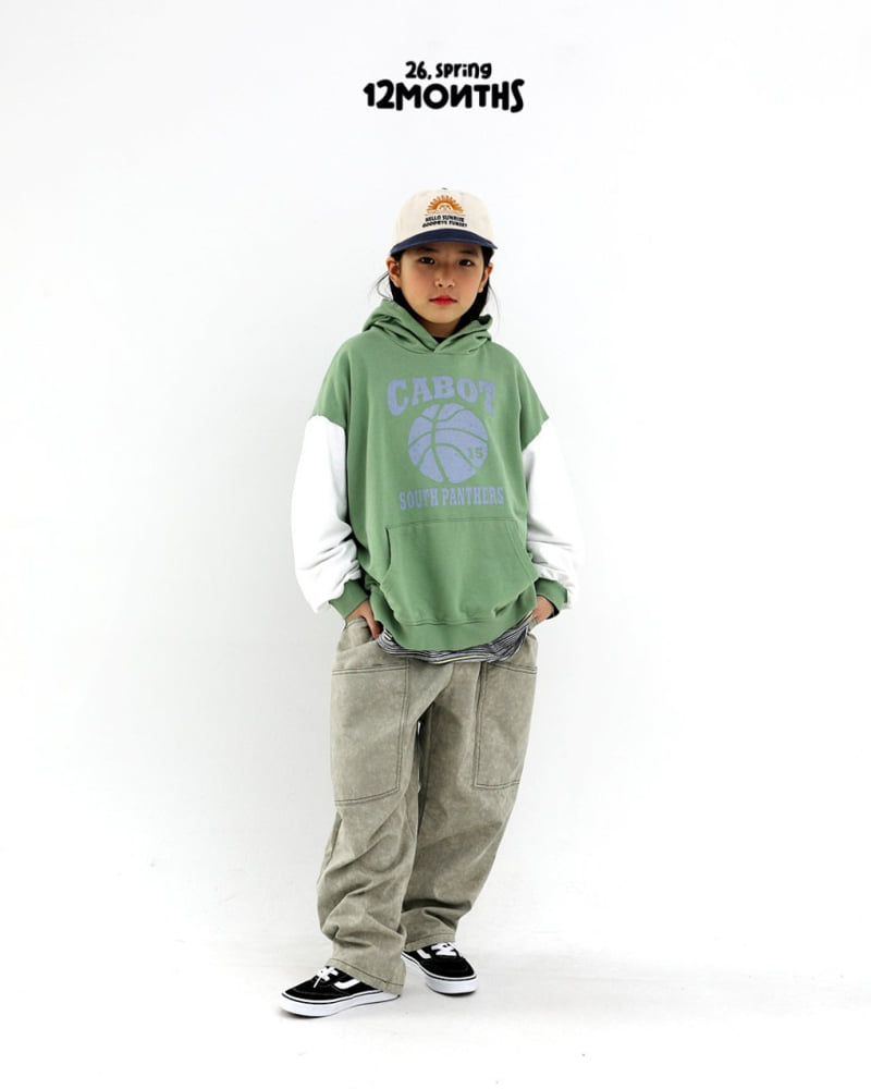 12 Month - Korean Children Fashion - #kidsshorts - Color Block Hood Sweatshirt - 10