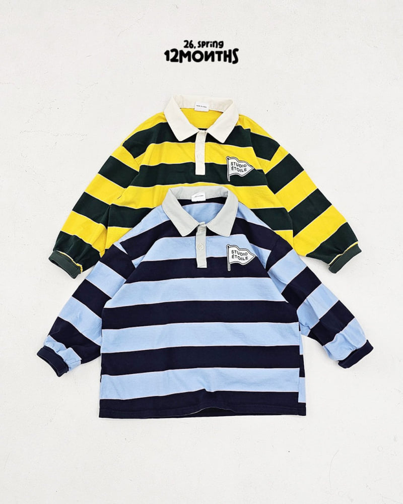 12 Month - Korean Children Fashion - #kidzfashiontrend - Retro Collar Tee - 2