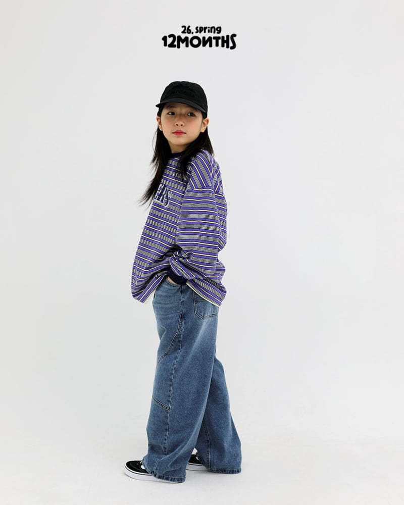 12 Month - Korean Women Fashion - #momslook - Matte Stripe Tee (Adult) - 12