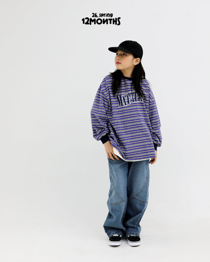 12 Month - Korean Women Fashion - #momslook - Matte Stripe Tee (Adult) - 6