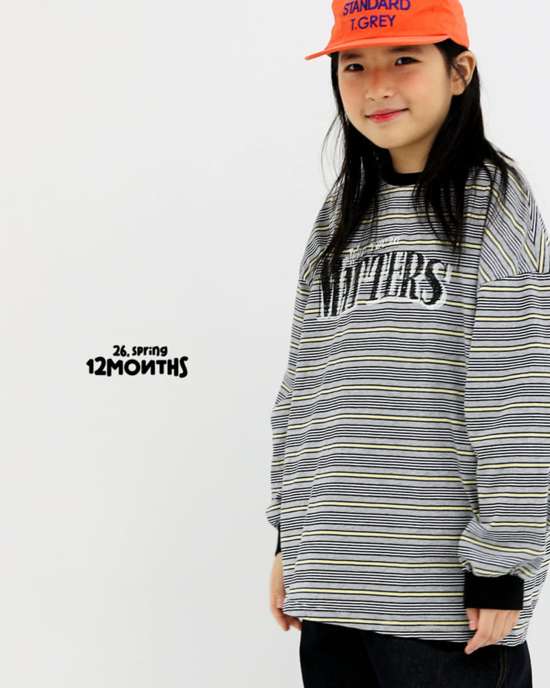 12 Month - Korean Women Fashion - #womensfashion - Matte Stripe Tee (Adult) - 9