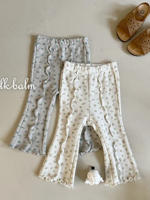 Pintuck Floral Pants Pintuck Floral Pants