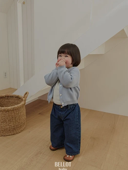 Bebe Cozy Wide Denim Pants
