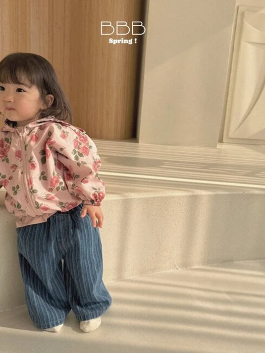 Bebe Duo Stripe Denim Pants
