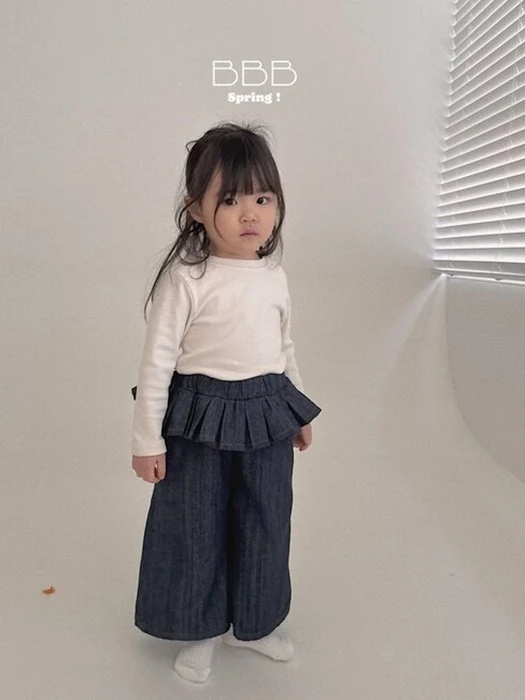Tiered Denim Pants Tiered Denim Pants