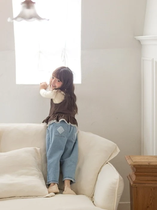 Cube Denim Pants