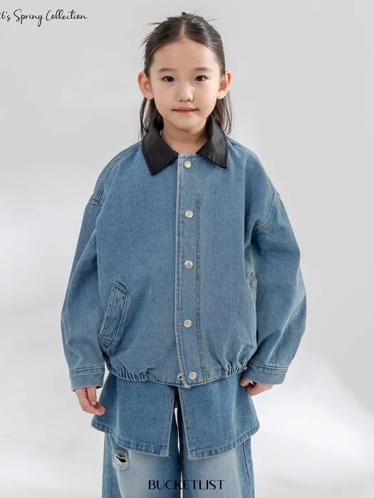 Denim Blouson Jacket Denim Blouson Jacket