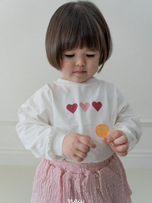 Heart Argyle Tee