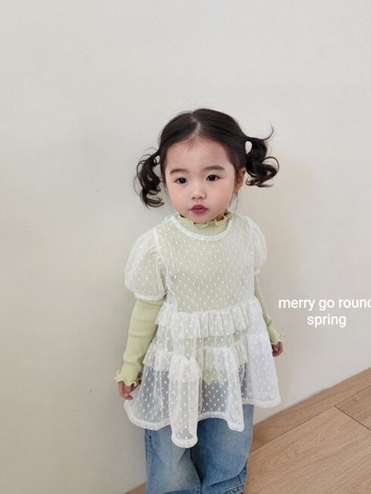 Sheer Frill Blouse
