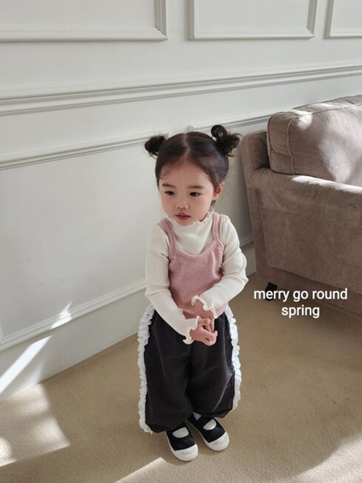 Chiffon Frill Jogger Pants Chiffon Frill Jogger Pants