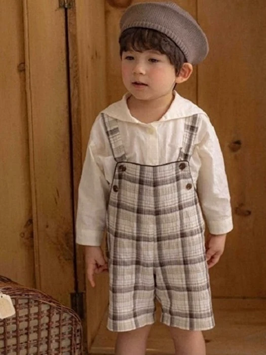 Zerable Check Suspender Pants (Kids) Zerable Check Suspender Pants (Kids)